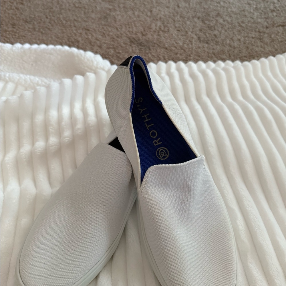 Rothy's White Flats Minimalist Slip-On